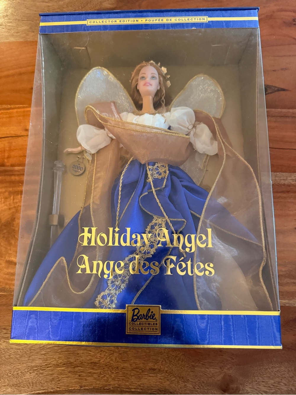 Barbie Holiday Angel Doll in Blue and Gold Gown